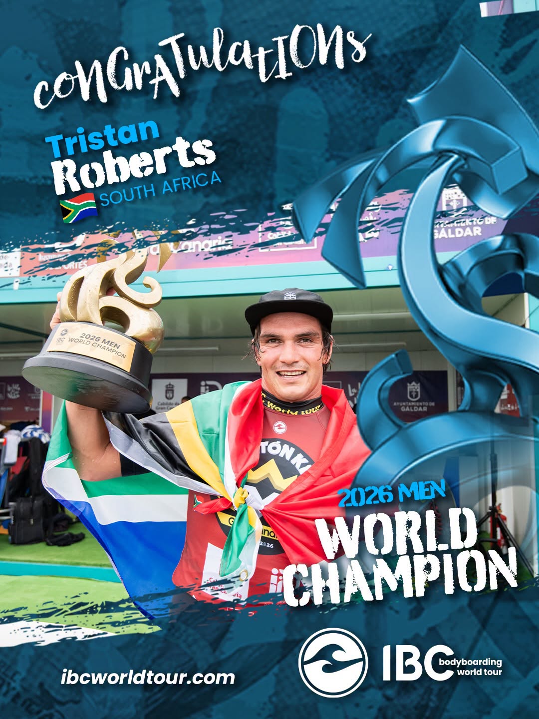 Hermanus' Own Tristan Roberts Reaches the Pinnacle Again: Crowned 2026 World Champion!