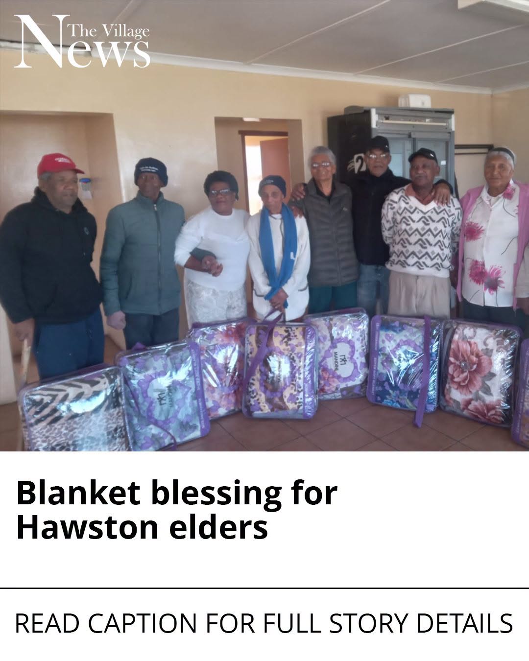 Blanket blessing for Hawston elders