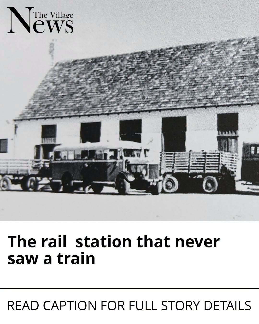 The rail station that never saw a train