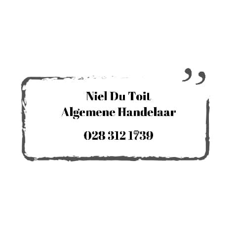 Niel du Toit Algemene Handelaar logo